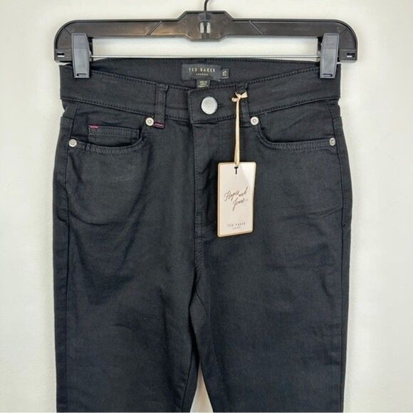 Ted Baker Alesias Black Classic Skinny High Rise Jeans US 25 - Picture 5 of 8